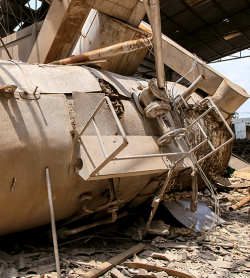 Die Explosion eines Heizkessels mit gebranntem Rohr, das durch die Verdickung der Ablagerung überhitzt wird, kann wahrscheinlich durch das Versagen der gebrannten Röhre verursacht werden (C) Shutterstock, High Simple